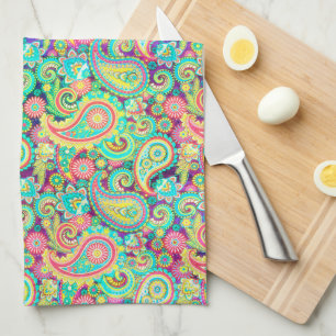 Paño De Cocina estampado de flores de primavera