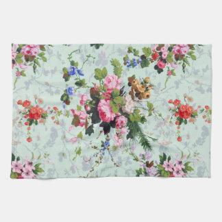 Paño De Cocina Estampado de flores del vintage