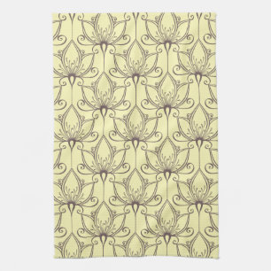Paño De Cocina Estampado de flores poner crema