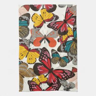 Paño De Cocina Estampado de flores retro