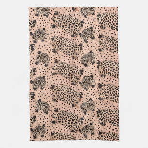 Paño De Cocina Estampado de leopardo rosa – Animal chic