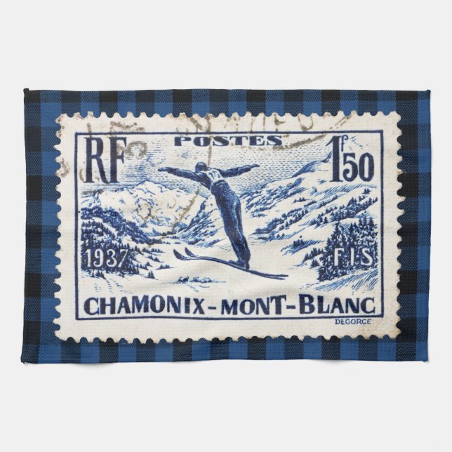 Paño De Cocina Estampado de reposo Chamonix-Mont Blanc (Horizontal)