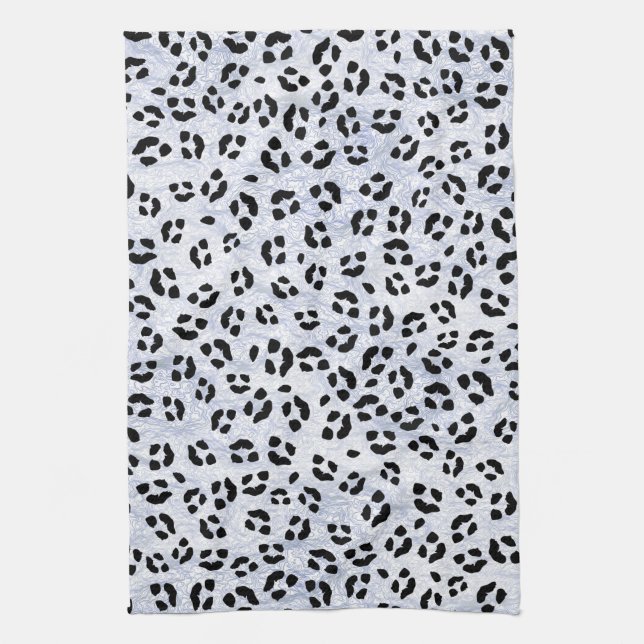Paño De Cocina Estampado leopardo blanco (Vertical)