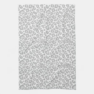 Paño De Cocina Estampado leopardo gris