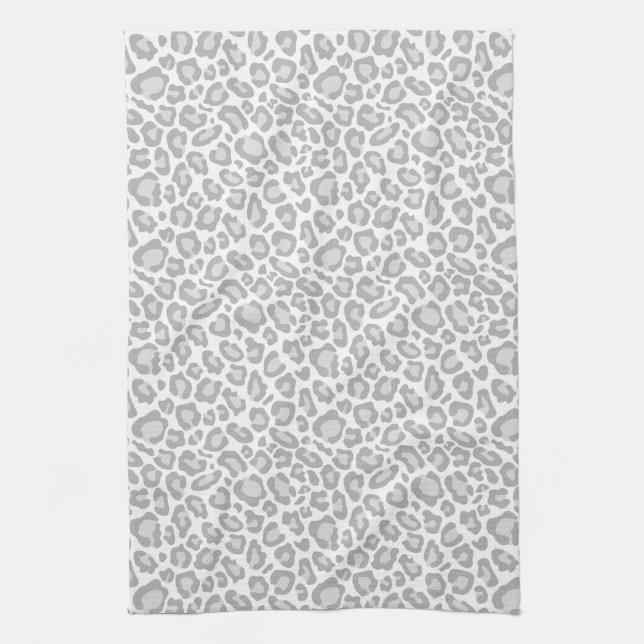 Paño De Cocina Estampado leopardo gris (Vertical)