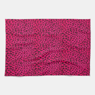 Paño De Cocina Estampado leopardo Towel* de las rosas fuertes