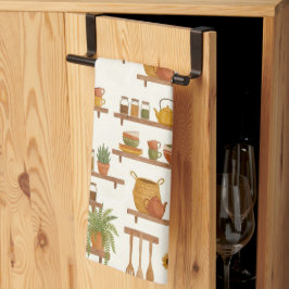Paño De Cocina Estantes de cocina de cabaña acogedora patrón acua