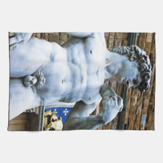 Paño De Cocina Estatua de Florencia de David con cita del amor