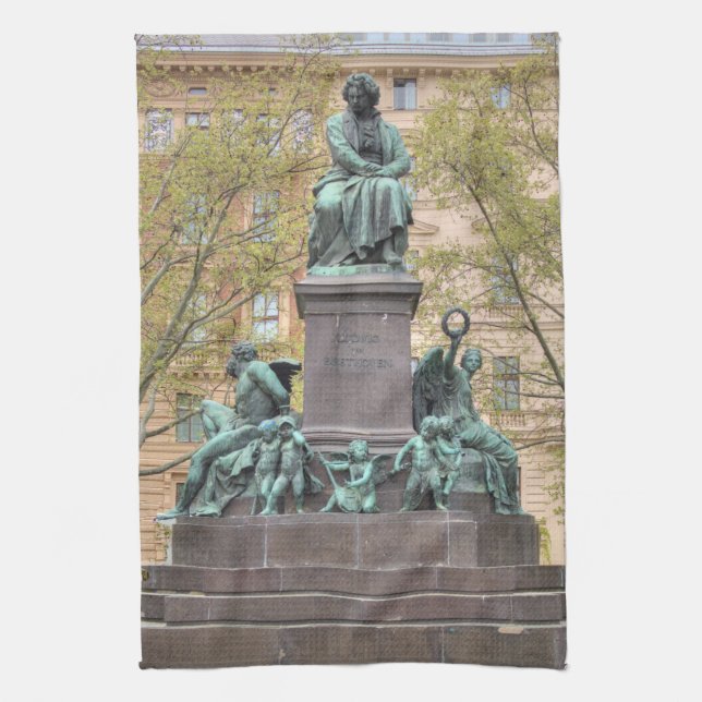 Paño De Cocina Estatua de Ludwig Van Beethoven (Vertical)