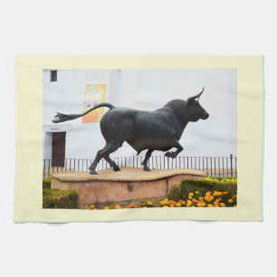Paño De Cocina Estatua de un toro