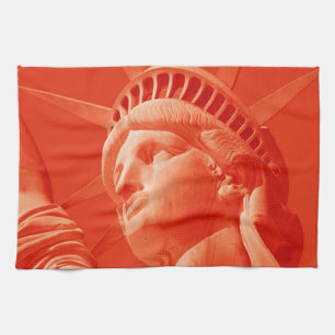 Paño De Cocina Estatua Roja de la Libertad