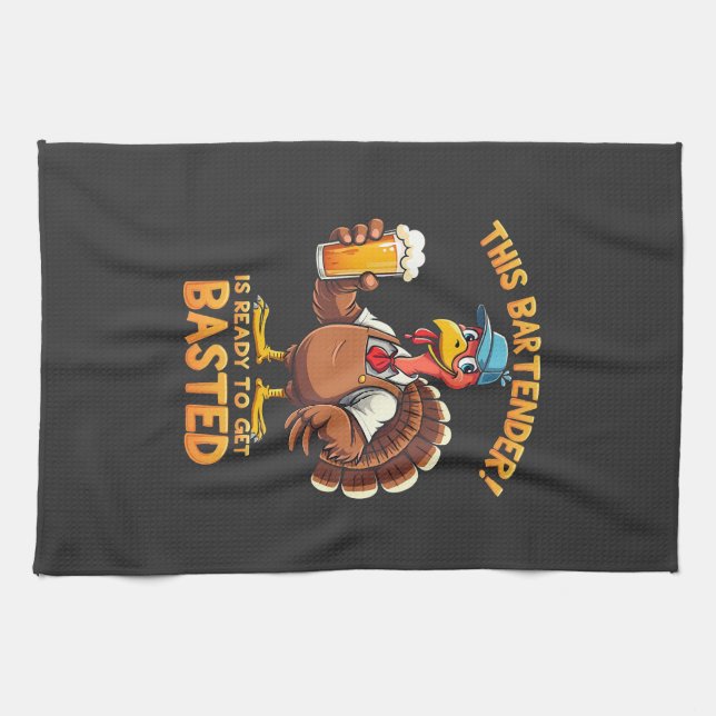 Paño De Cocina Este barman está listo para ser golpeado (Horizontal)