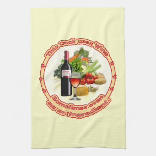 Paño De Cocina Este cocinero utiliza vino