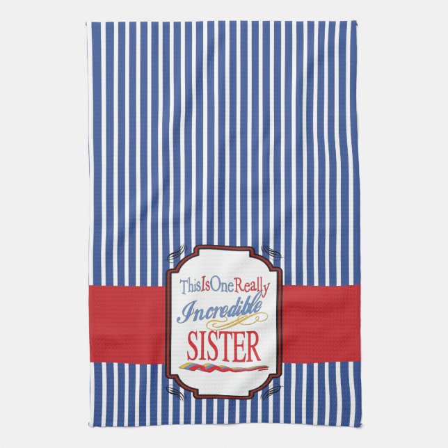 Paño De Cocina Este Es Un Regalo Hermana Realmente Increíble. (Vertical)