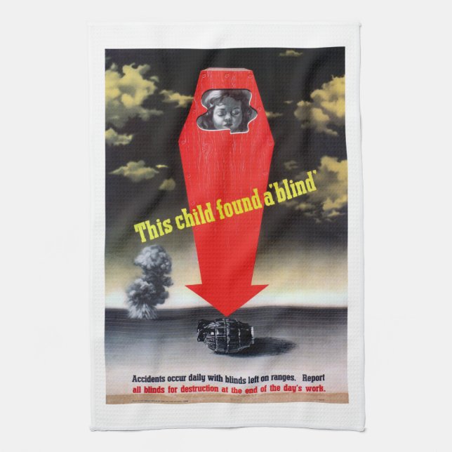 Paño De Cocina Este niño encontró una ciega (Vertical)