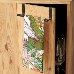 Paño De Cocina Estética floral