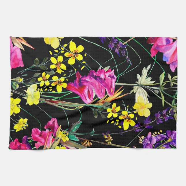 Paño De Cocina Estético floral  (Horizontal)