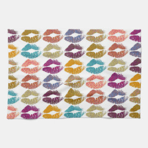 Paño De Cocina Estilizados Labios Coloridos #29