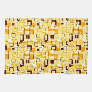 Paño De Cocina Estilo abstracto amarillo y negro moderno