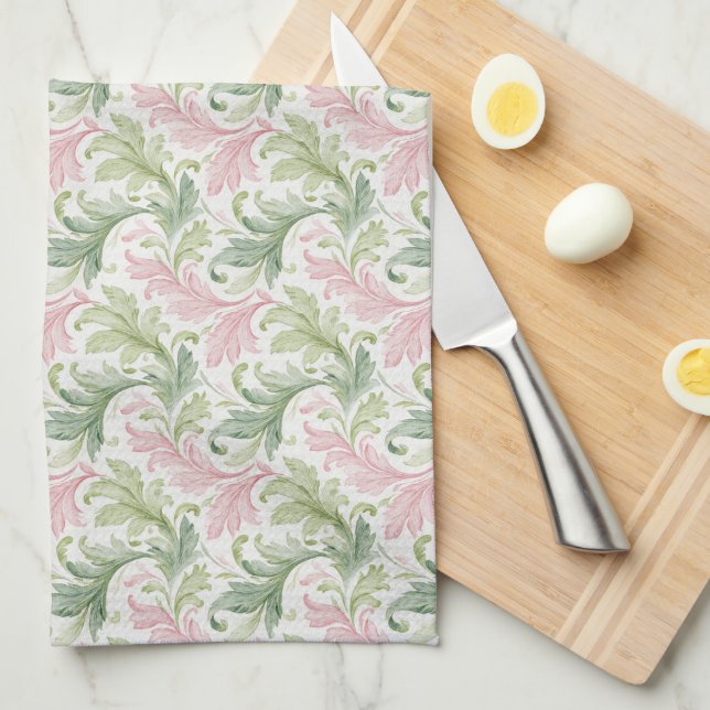 Paño De Cocina Estilo de cabaña de Paisley  (Doblado Cuarto)