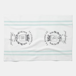 Paño De Cocina Estilo de cosecha francés Nombre personalizado y m