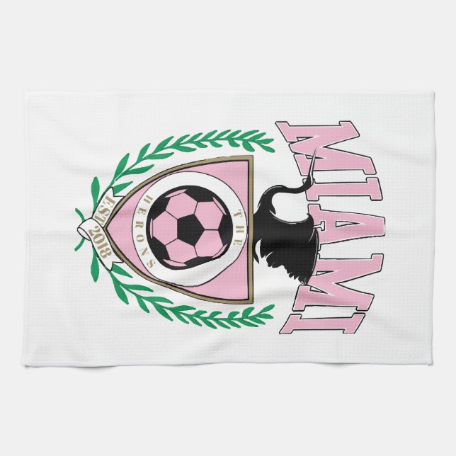 Paño De Cocina Estilo de diversidad de fútbol de Miami (Horizontal)