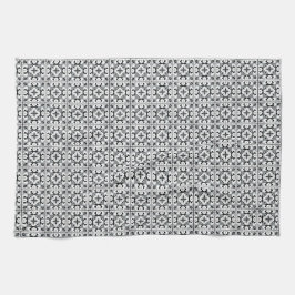 Paño De Cocina Estilo español blanco y negro