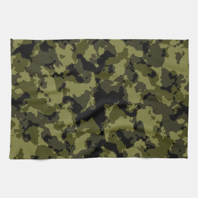 Paño De Cocina Estilo militar de camuflaje (Horizontal)