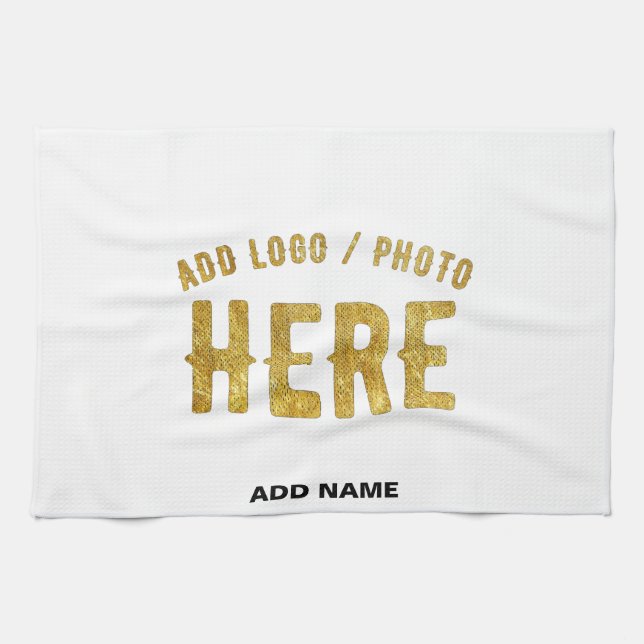 PAÑO DE COCINA ESTILO MODERNO PERSONALIZABLE BLANCO VERIFICADO DE (Horizontal)