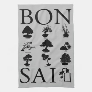 Paño De Cocina Estilos básicos del árbol Bonsai