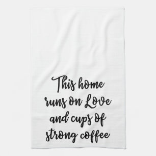 Paño De Cocina Estos home run en amor y tazas de café fuerte