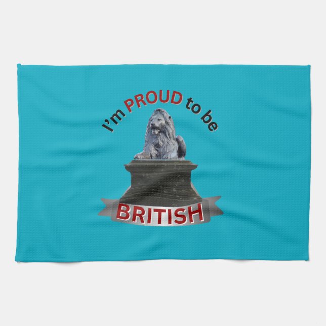 Paño De Cocina Estoy orgulloso de ser británico (Horizontal)