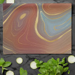 Paño De Cocina Estratos otoñales | Agato Verde azulado y de oro d<br><div class="desc">Sofisticados estratos de Relieve metalizado de oro metálico fino en piedra agate mística con bóvedas hermosas y tinta fluida para una textura orgánica de mármol. La estética abstracta conceptual moderna aporta un lujo suave que añade un toque de color perfecto y un estilo personal. También se puede transferir a material...</div>