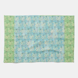 Paño De Cocina Estrella azul y verde de la Pascua de David