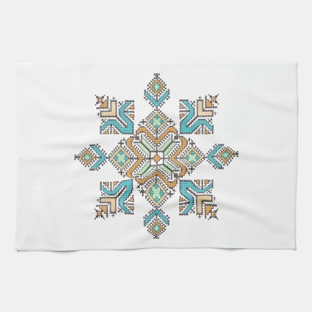 Paño De Cocina Estrella de Bordado Marroquí (Horizontal)