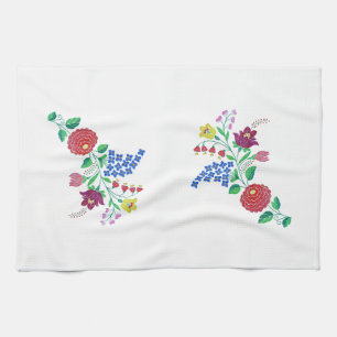 Paño De Cocina Estrella de flores de Kalocsai