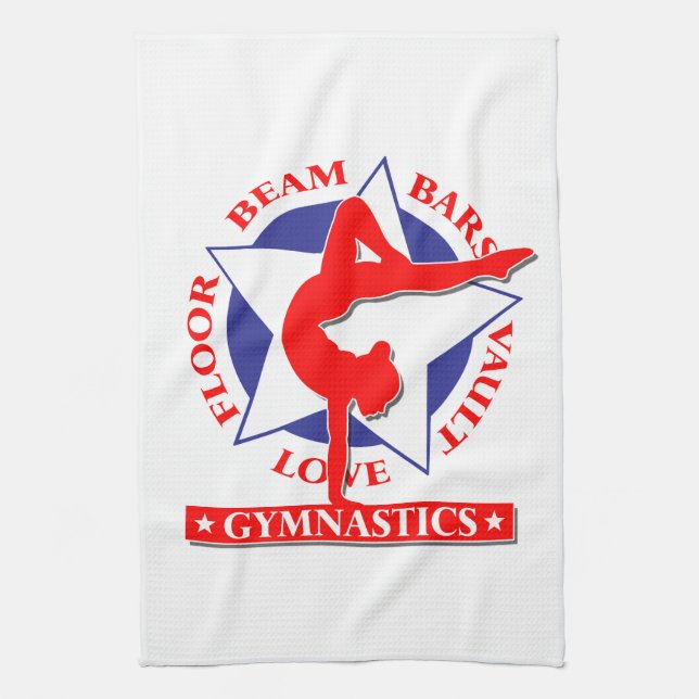 Paño De Cocina Estrella de Gimnasia (Vertical)