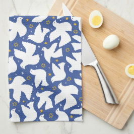 Paño De Cocina Estrella de la cocina azul de David Hanukkah
