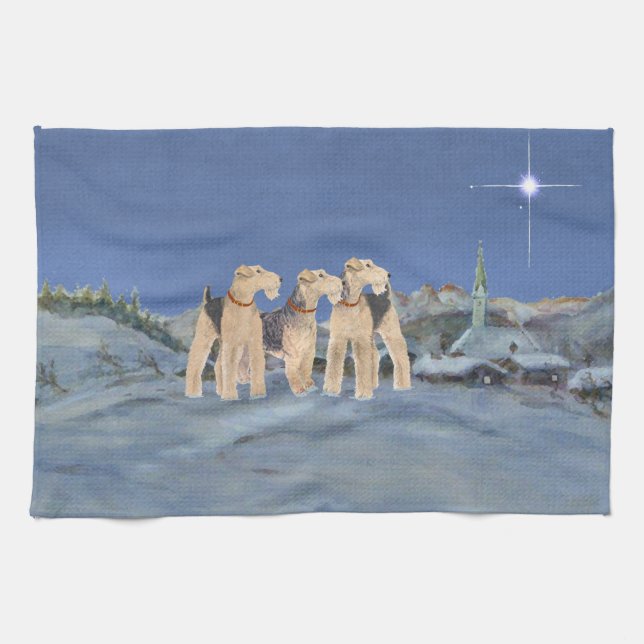 Paño De Cocina Estrella de Navidad (Horizontal)