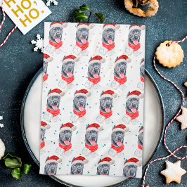 Paño De Cocina Estrellas de Navidad de la raza de perro Cane Cors