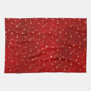 Paño De Cocina Estrellas de Navidades de invierno de Relieve meta