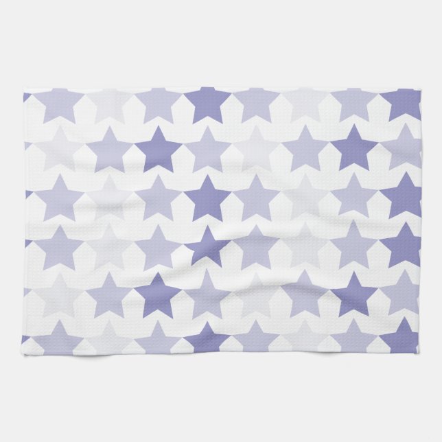 Paño De Cocina Estrellas de Ombre Azul Patriótico (Horizontal)