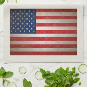 Paño De Cocina Estrellas patrióticas de la bandera americana 50