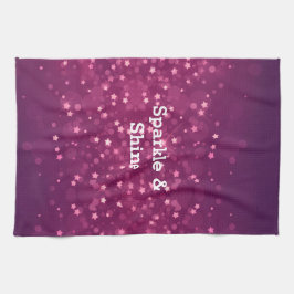 Paño De Cocina Estrellas rosadas de Bokeh