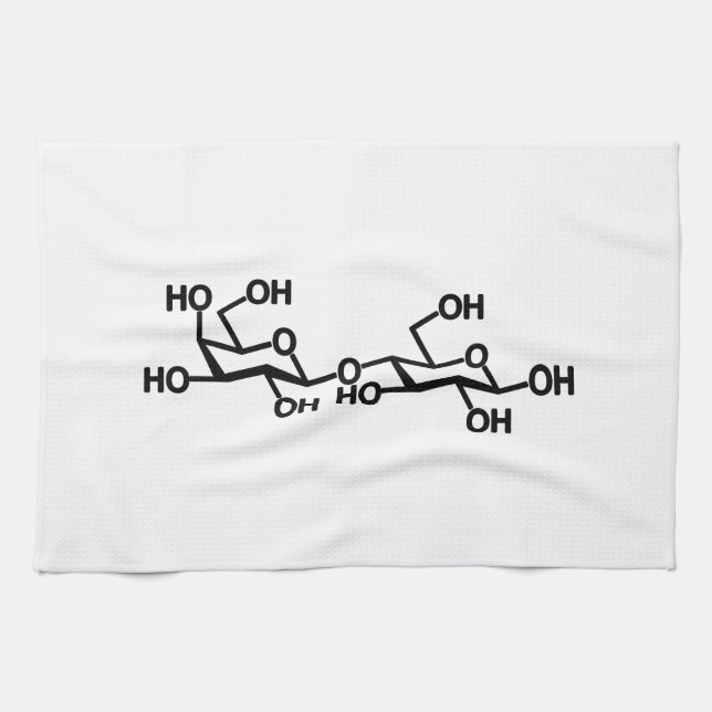 Paño De Cocina Estructura de la leche de lactosa (Horizontal)