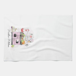 Paño De Cocina Estufa personalizada del rosa de la cocina