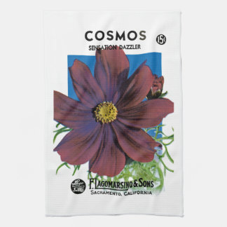 Paño De Cocina Etiqueta de paquete Cosmos Seed