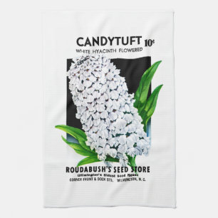 Paño De Cocina Etiqueta de paquete de semilla Candytuft