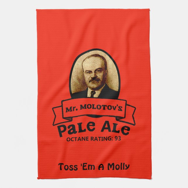 Paño De Cocina Etiqueta Pale Ale de Molotov (Vertical)