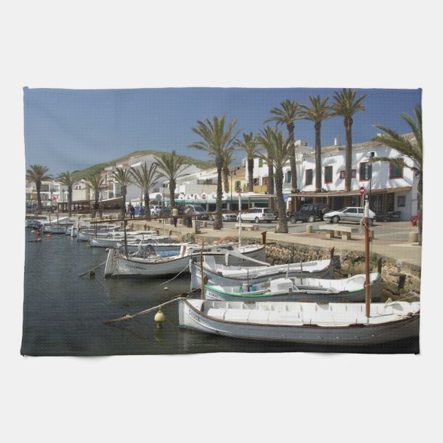 Paño De Cocina Europa, España, Menorca. Pesca (Horizontal)